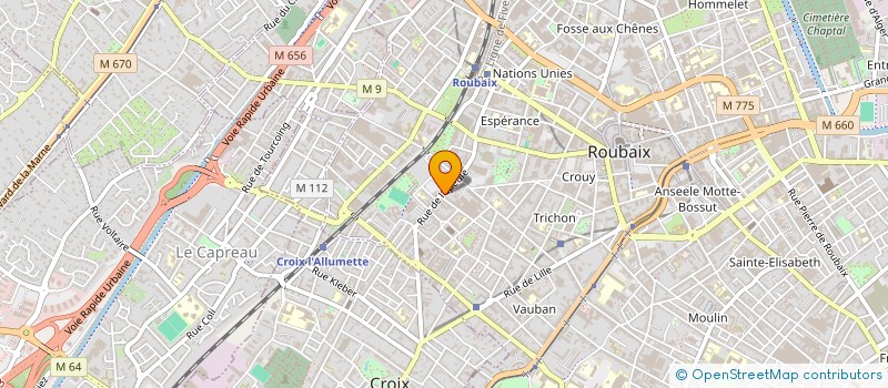 localisation de l'entreprise FRANCE NORD SECURITE VIGILANCE à ROUBAIX