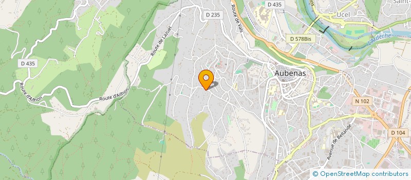 localisation de l'entreprise FRANCE NOUNOU à AUBENAS