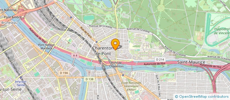localisation de l'entreprise FRANCE OPTIQUE à CHARENTON-LE-PONT