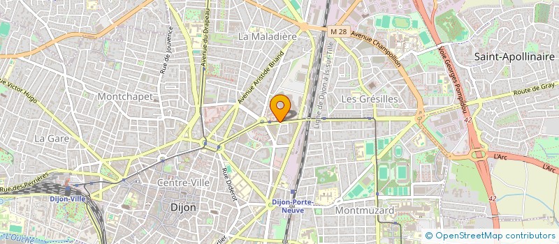 localisation de l'entreprise FRANCE ORCHIDEES  DIJON