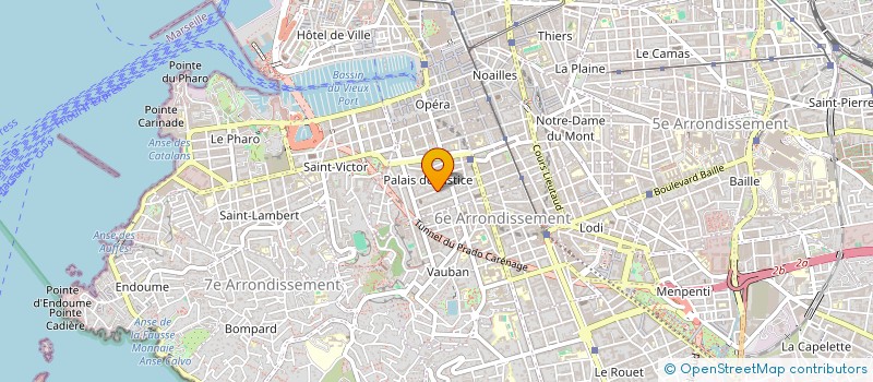 localisation de l'entreprise FRANCE ORTHODONTHIE à MARSEILLE