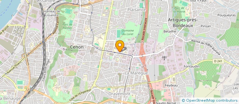 localisation de l'entreprise FRANCE OSSATURE BOIS à CENON