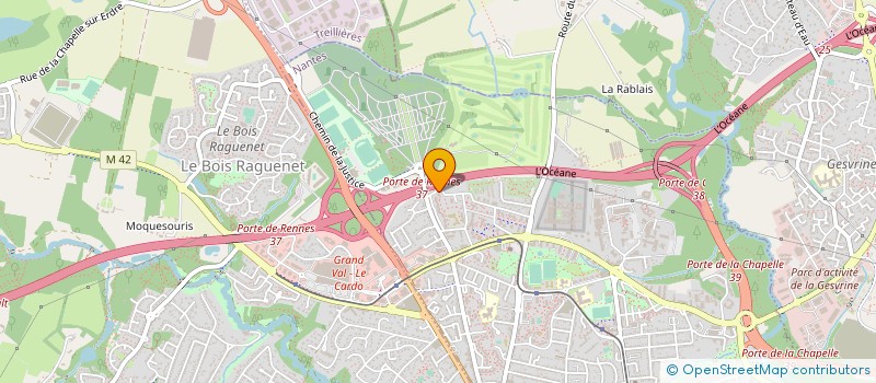 localisation de l'entreprise FRANCE OUEST EXPRESS à NANTES
