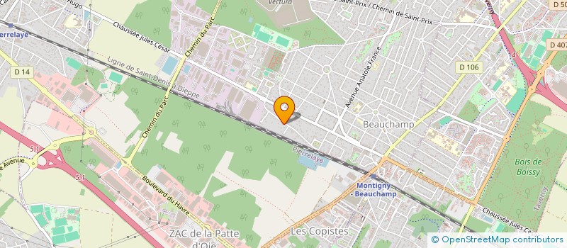localisation de l'entreprise FRANCE OUTILS SERVICES à BEAUCHAMP
