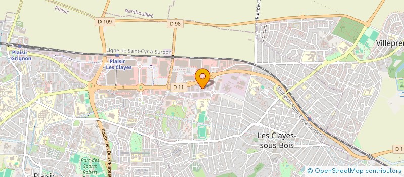localisation de l'entreprise FRANCE OUVERTURE à LES CLAYES-SOUS-BOIS