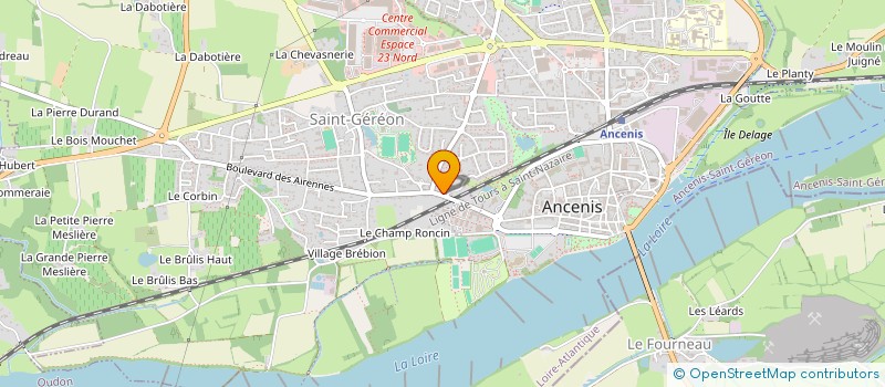 localisation de l'entreprise FRANCE OVERSEAS à ANCENIS-SAINT-GEREON