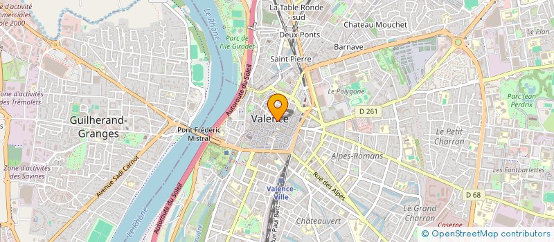 localisation de l'entreprise FRANCE PAPETERIE SERVICES à VALENCE