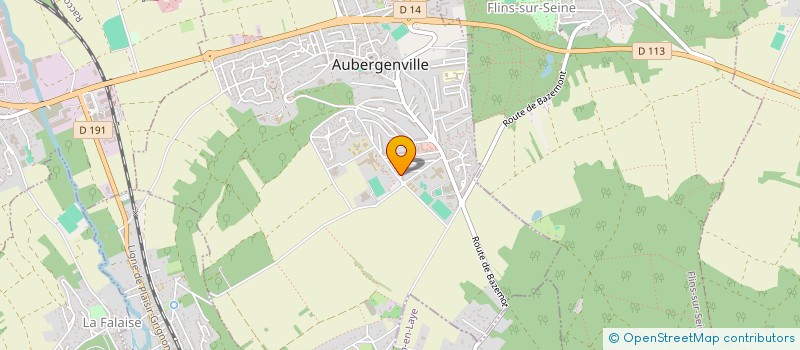 localisation de l'entreprise FRANCE PARCS ET JARDINS  AUBERGENVILLE