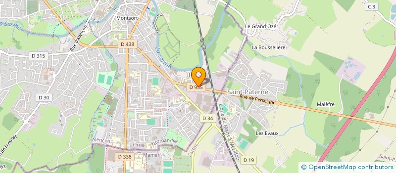 localisation de l'entreprise FRANCE PARFUMERIE à ALENCON
