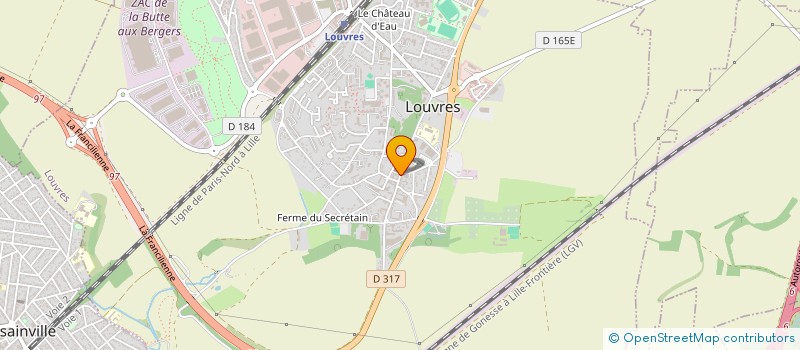 localisation de l'entreprise FRANCE PCSERVICE  LOUVRES