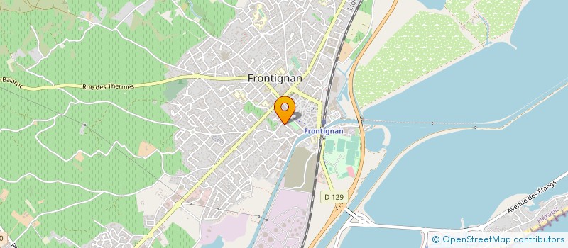 localisation de l'entreprise FRANCE PEINTURE ET PROJECTION à FRONTIGNAN