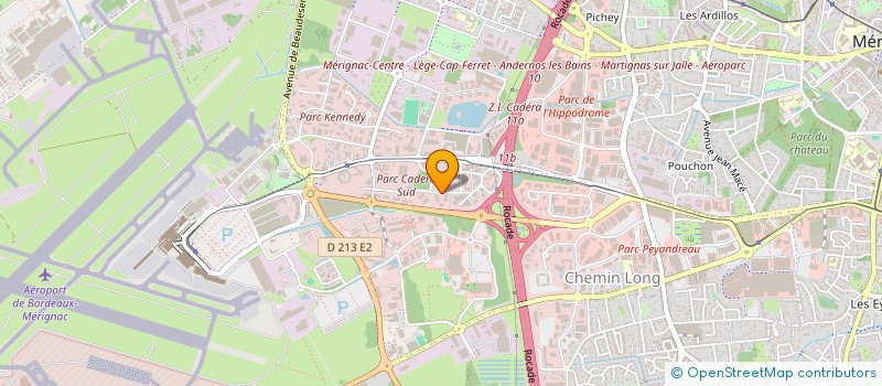 localisation de l'entreprise FRANCE PERFUSION AQUITAINE à MERIGNAC