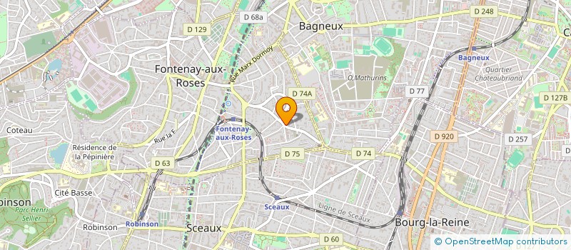 localisation de l'entreprise FRANCE PETSITTERS - ASSOCIATION FRANCAISE DES PET SITTERS PROFESSIONNELS à FONTENAY-AUX-ROSES