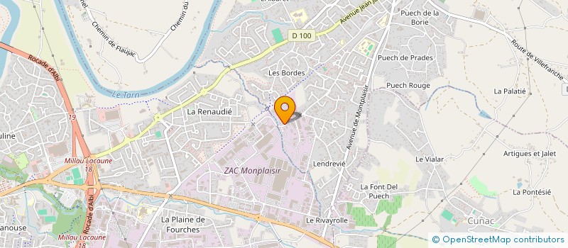 localisation de l'entreprise FRANCE PHOENIX  SAINT-JUERY