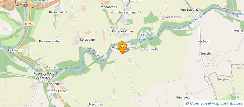 localisation de l'entreprise FRANCE PIE ROUGE  PLOUNEVEZEL