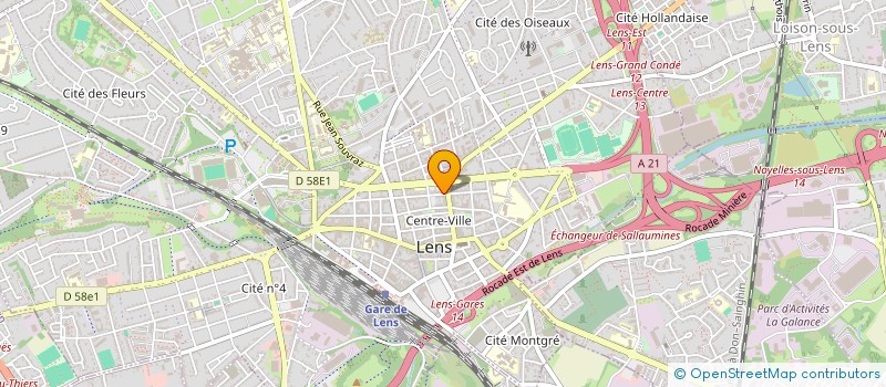 localisation de l'entreprise FRANCE PIERRE  LENS