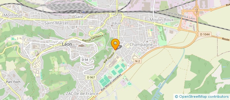 localisation de l'entreprise FRANCE PIERRE CONSTRUCTION SARL.  LAON