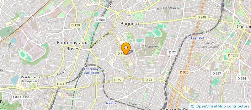 localisation de l'entreprise FRANCE PIZZA à BAGNEUX