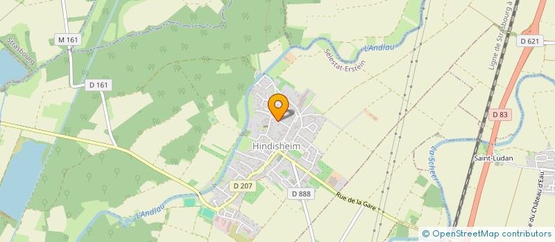 localisation de l'entreprise FRANCE-PLAN PUBLICITE  HINDISHEIM