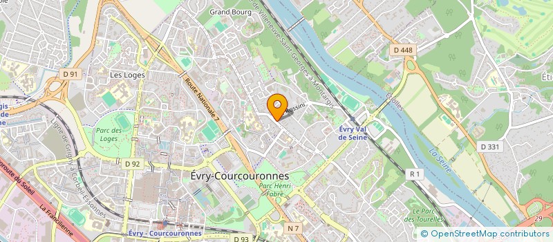 localisation de l'entreprise FRANCE PLUS ESSONNE  EVRY-COURCOURONNES