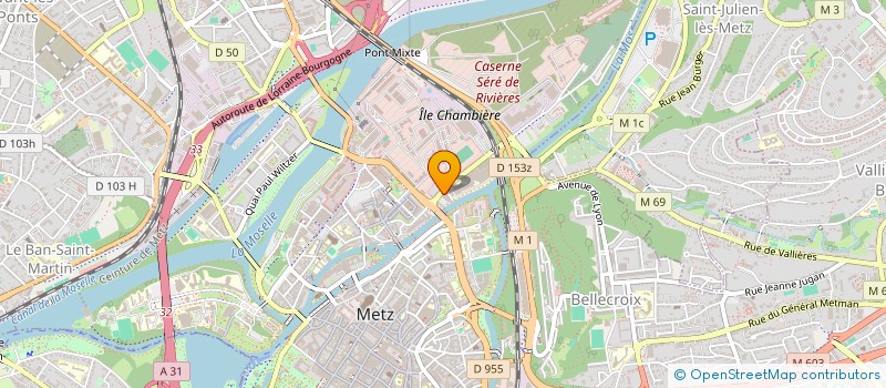 localisation de l'entreprise FRANCE PLUS METZ à METZ