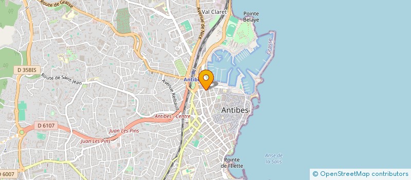localisation de l'entreprise FRANCE PORT SERVICES à ANTIBES