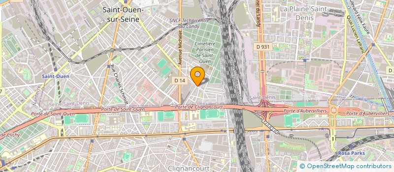 localisation de l'entreprise FRANCE PREVENTION SECURITE à SAINT-OUEN-SUR-SEINE
