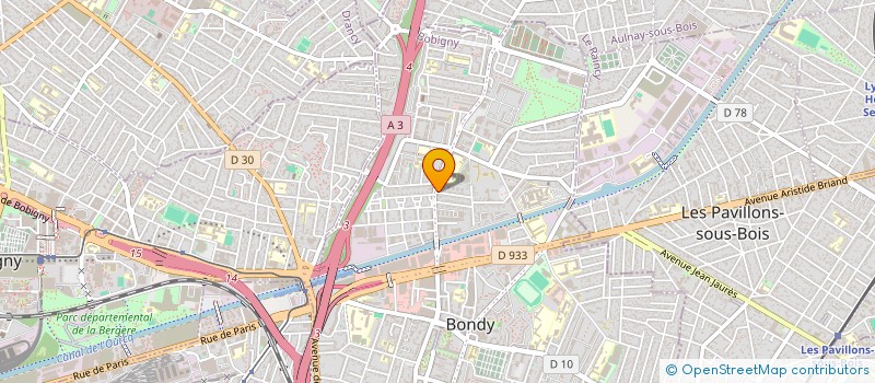 localisation de l'entreprise FRANCE PRO-BATI à BONDY