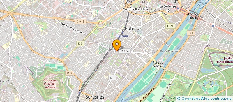 localisation de l'entreprise FRANCE PRO GOLF à SURESNES