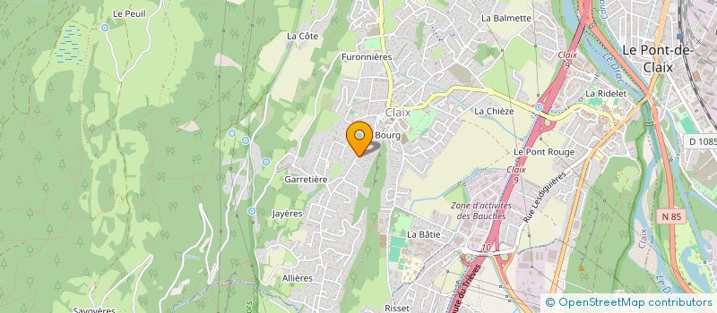 localisation de l'entreprise FRANCE PROCESS  CLAIX