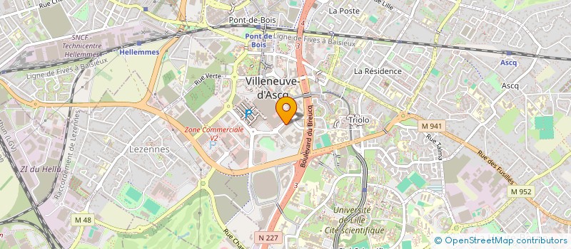localisation de l'entreprise FRANCE PROGICIELS à VILLENEUVE-D'ASCQ