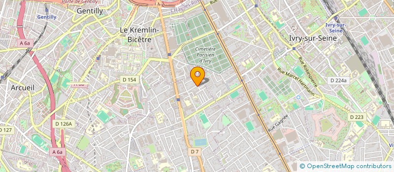 localisation de l'entreprise FRANCE PROJET INGENIERIE à VILLEJUIF