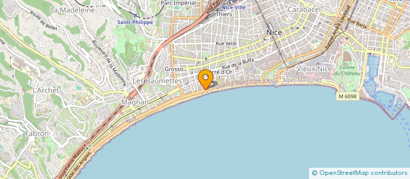 localisation de l'entreprise FRANCE PROMENADE  NICE