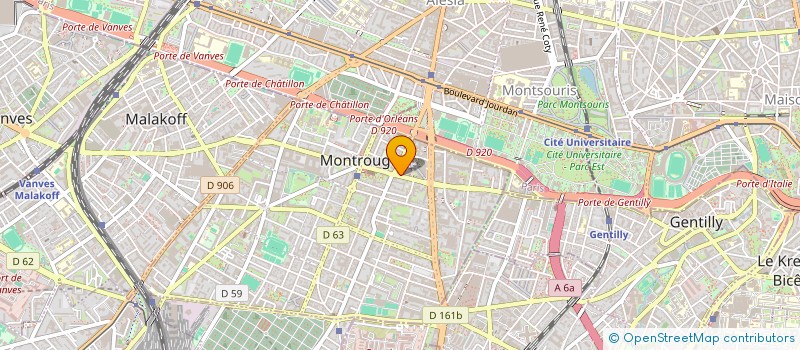 localisation de l'entreprise FRANCE PROMOTION HOSPITALIERE à MONTROUGE