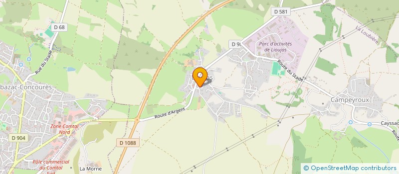 localisation de l'entreprise FRANCE PROMOTION RALLYE  LA LOUBIERE