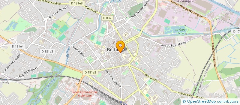 localisation de l'entreprise FRANCE PROPERTY à BETHUNE