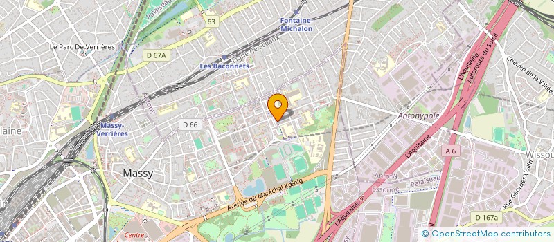 localisation de l'entreprise FRANCE PROPRETE PRO à MASSY