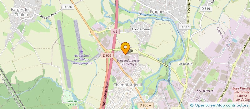 localisation de l'entreprise FRANCE PROTECT à CHAMPFORGEUIL