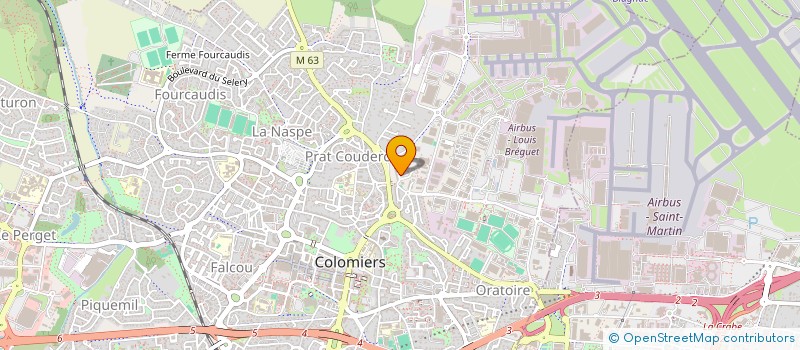 localisation de l'entreprise FRANCE PROTECTION SECURITE INCENDIE à COLOMIERS