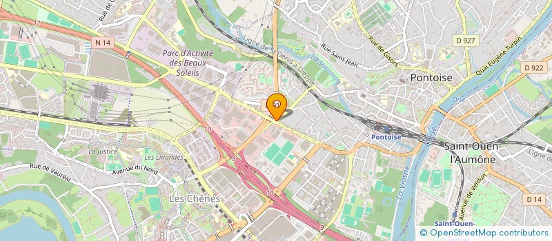 localisation de l'entreprise FRANCE PROTECTION SURVEILLANCE à PONTOISE