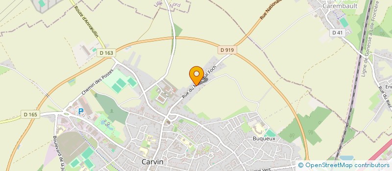 localisation de l'entreprise FRANCE PROTECTOR à CARVIN
