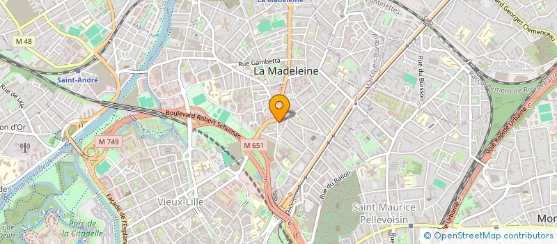 localisation de l'entreprise FRANCE PROTHEOR SARL à LA MADELEINE