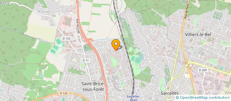 localisation de l'entreprise FRANCE PUBLICITE à SAINT-BRICE-SOUS-FORET