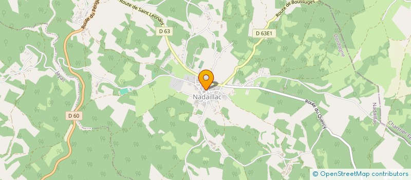 localisation de l'entreprise FRANCE PV  NADAILLAC