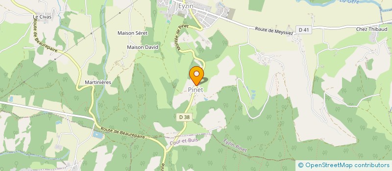 localisation de l'entreprise FRANCE RALLYE ETRANGER DEFI ORGANISATION  EYZIN-PINET