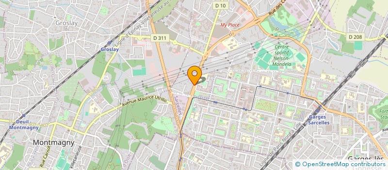 localisation de l'entreprise FRANCE RAVAL  SARCELLES