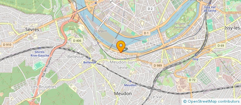 localisation de l'entreprise FRANCE RECYCLAGE PNEUMATIQUES  MEUDON