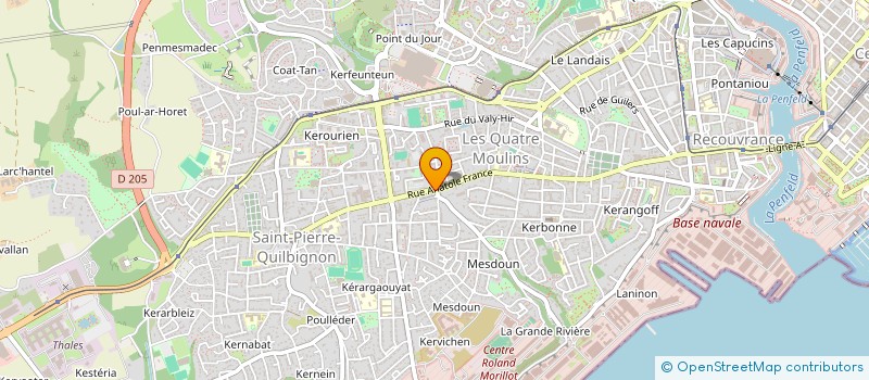 localisation de l'entreprise FRANCE REIN BRETAGNE LEON à BREST