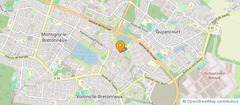 localisation de l'entreprise FRANCE RENOV  GUYANCOURT