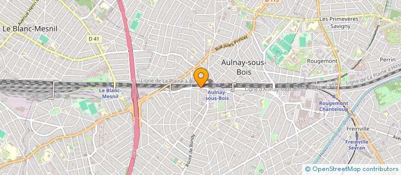 localisation de l'entreprise FRANCE RENOV BATIMENT à AULNAY-SOUS-BOIS